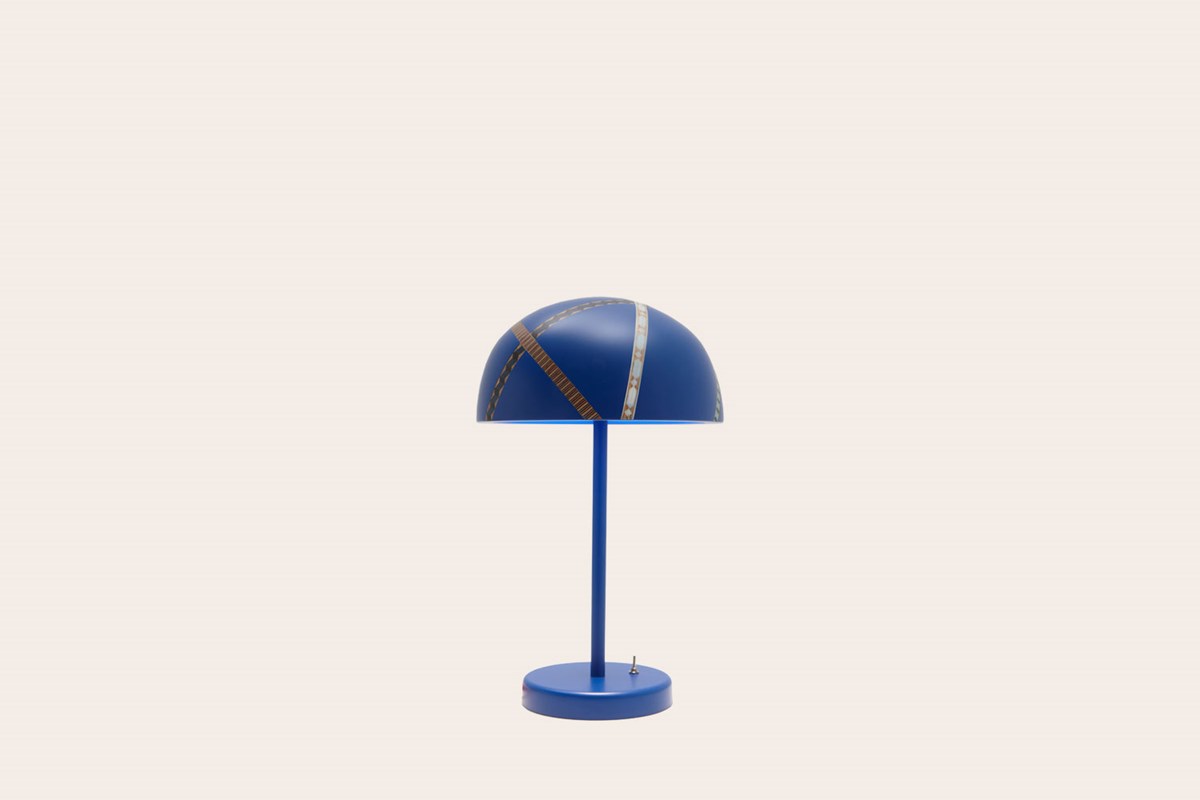 MARQUETRYMANIA TABLE LAMP Blue